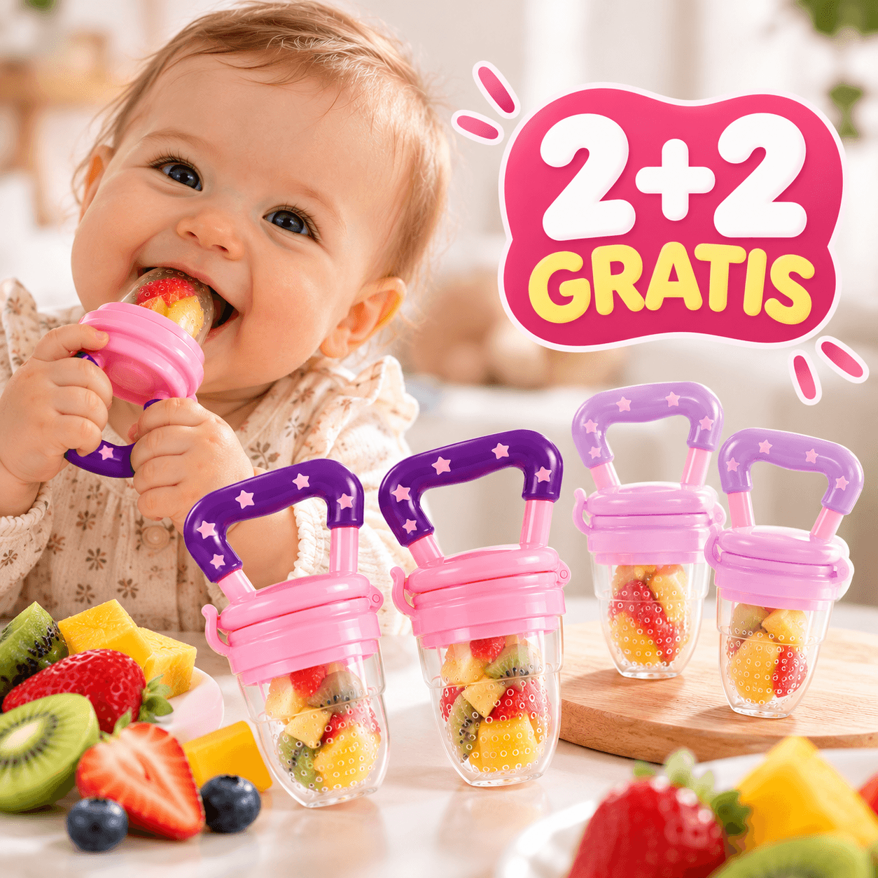 FruBaby™ – Owocowy Gryzak dla Maluszka