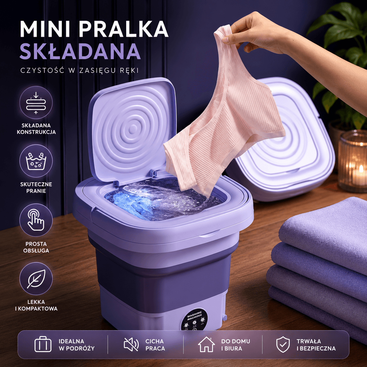 Turystyczna Składana Pralka